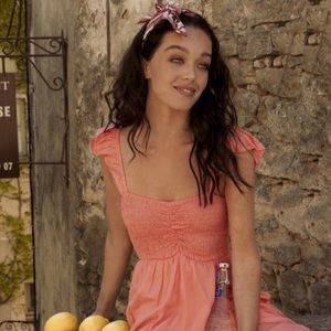 Tiare Hawaii Hollie Long Coral Maxi Dress NWT